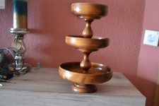 Vintage Etagere 3 stöckig Holz