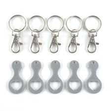 5 x Einkaufswagenchip Herz