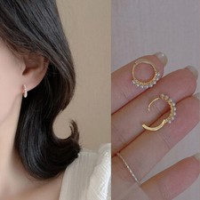 Creolen mit Perlen Design