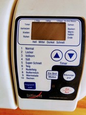 Bifinett Brotbackautomat – 10 Programme – Wie neu – Voll funktionsfähig