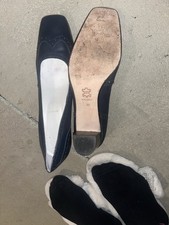 Pumps Stewardess Getragene Komplett Leder Schuhe Sammler