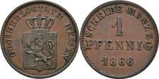 Hessen Darmstadt Pfennig 1868