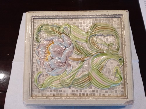 Ofenkachel antik jugendstil - ofenkachel,