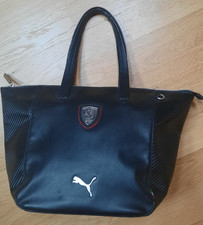 Scuderia Ferrari X Puma Unisex Logo Schwarz Groß Einkaufstasche Schultertasche