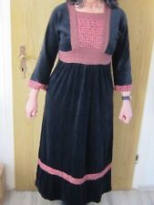 Vintage 70 er Samtkleid mit