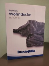 ? DUNLOPILLO Premium Wohndecke in grau ? NEU + OVP