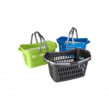 Einkaufskorb Plastik Kunststoff 15L mit Tragegriff ca. 48 x 29 x 24 cm