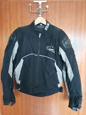 Motorradjacke Herren Gr. 50 mit Protektoren wasserdicht Textil + Leder