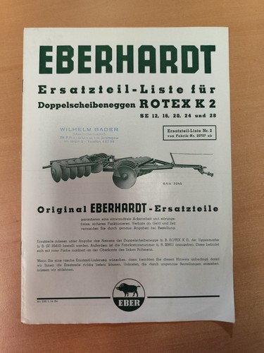 Eberhardt doppelscheibeneggen - eberhardt,