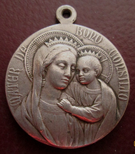 Antike medaille maria mit - medaille,