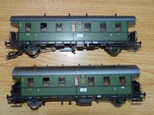 Roco H0:   2  DRG  Personenzug,  "Donnerbüchsen",  NEM,  KK  "BASTLER" 