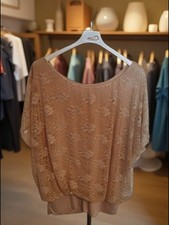 Ballonbluse mit Spitze