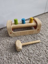 Plan Toys Hammerbank Holz Bunt