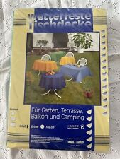 Gartentischdecke Wetterfest Rutschfest Rund 160cm grün OVP Kürfein