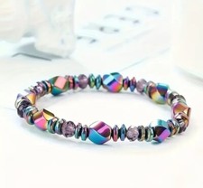 Magnet ARMBAND  Gesundheit Yoga Lifestyle Naturstein Magnetarmband Hämatit