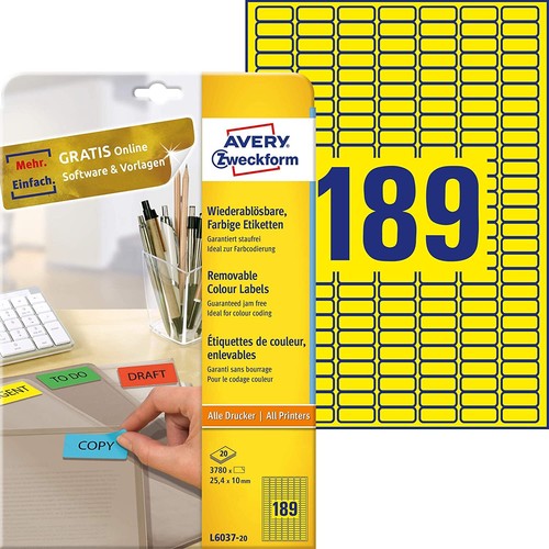 Avery zweckform l6037 gelbe - avery,