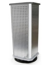 Drehständer mit  Lochwand Silber oder Schwarz