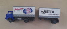 Modellauto L 60 IFA Lkw mit Anhänger HO 1:87 "Netto - Filinchen"
