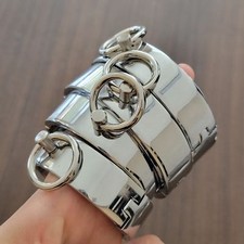 Handschellen Edelstahl Handschellen  Bondage Fußfesseln Fesselset Fetisch Sklave
