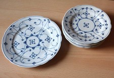 Winterling Bavaria Germany Großer Teller 4 Kuchenteller  Indisch Blau Strohblume