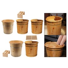 Holz Fuß Becken Eimer Pediküre Badewanne Wiederverwendbare SPA Fuß Waschen