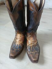 Sancho Cowboy Boots Echt Python Größe 42