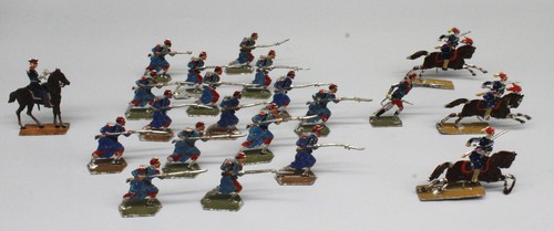 Zinnfigurengruppe flachfiguren - zinnfigurengruppe,