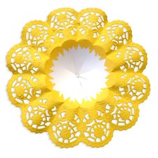 Biedermeiermanschetten, gelb