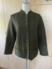 Sigi Scheiber Tyrol Janker Trachtenjacke Grün Metallknöpfe Wolle Gr.44
