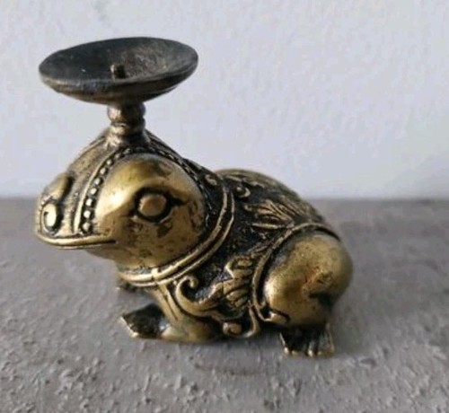 Metall frosch kerzenhalter - frosch,