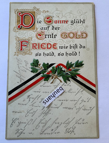 Patriotische die sonne - ak,