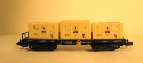 Flachwagen mit 3 - db,