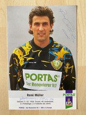 Rene Müller Lok Leipzig, Dynamo Dresden DDR-Nationalspieler Autogrammkarte