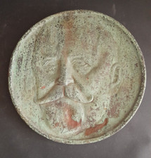 Grosse Relief Plakette Generalfeldmarschall PAUL VON HINDENBURG 31cm Kupfer