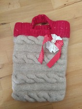 gefilzte Tasche beige rot DIY