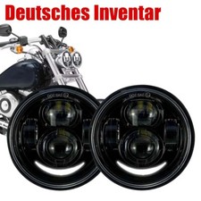 Dual LED Scheinwerfer für Harley Dyna Fat Bob FXDF 2008-2015 mit Tagfahrlicht