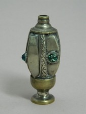 Antikes Schraubfläschchen aus Metall Flakon Snuff Bottle Asien China Indien