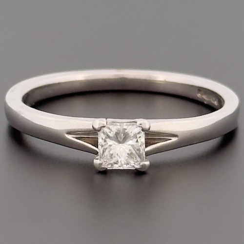 Platin 950 diamant solitär - platin,
