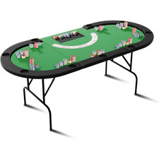 Oval Poker Table for 10