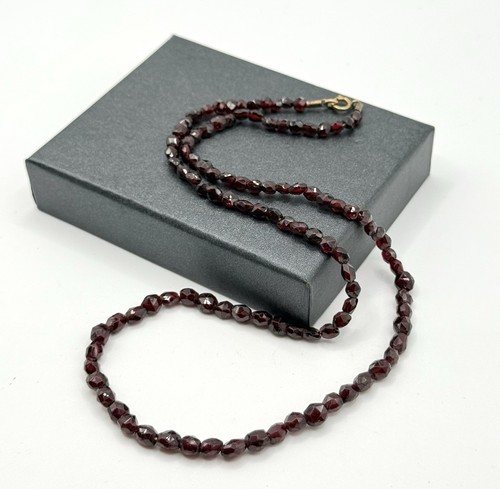 Vintage granat halskette - vintage,