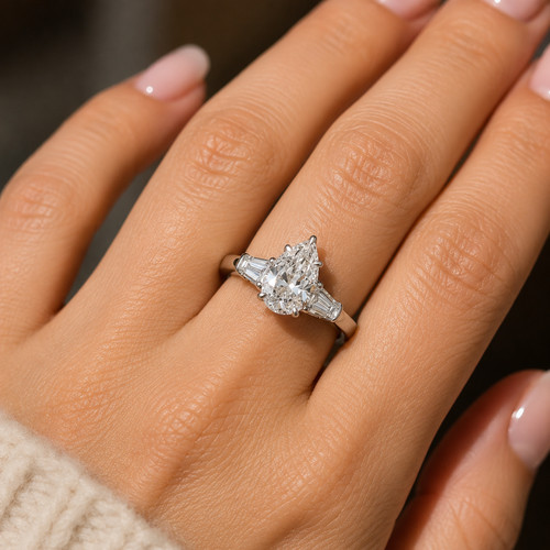 Diamant ring gold lab grown - diamant,