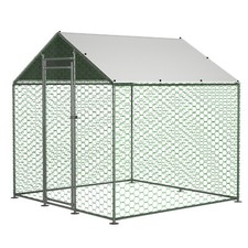 Hühnerstall Freilaufgehege XXL Hasengehege verzinktem Hühnerhaus Geflügelstall