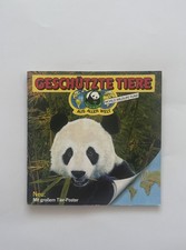 Duplo Hanuta Ferrero Sammelbilderalbum "Geschützte Tiere", 1984, komplett+Poster