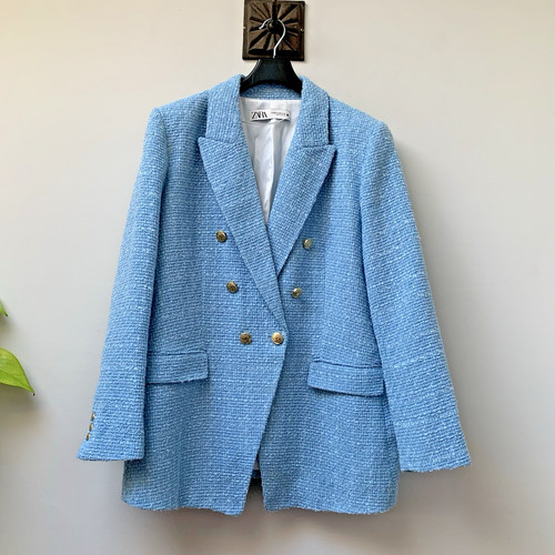 Zara damen boucle blazer - zara, jacke