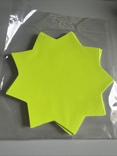 Dayglo Yellow Card Stars For
