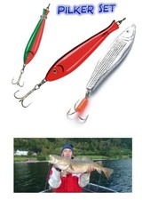 3er - Pilker Set in Fischform 50 - 125g  #111-25