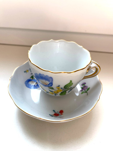 Meissen moccatasse tasse mit - meissen, tasse,
