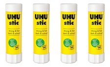 4x UHU stic Klebestift Klebestick Schulkleber Papierkleber Universal 40 g
