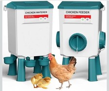 Hängendes Hühnerfutter- und Tränke-Set, automatischer Hühnerfutterautomat und Tränke