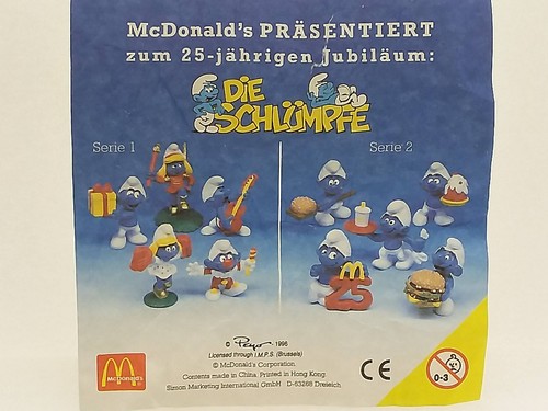 Mcdonalds schlumpf schlümpfe - mcdonalds, schlumpf/schlümpfe